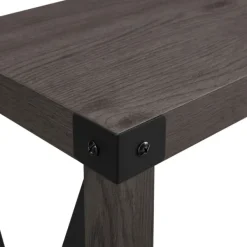 Console Tables-Kirkland's Home Stormy Gray X Side Frame Console Table