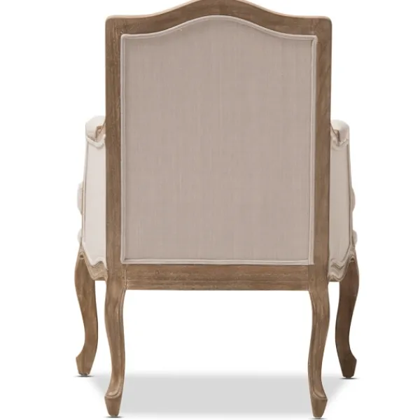Accent Chairs-Kirkland's Home Streaked Antique Accent Chair Ivory