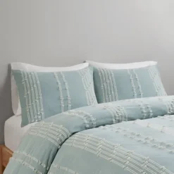 Comforters-Kirkland's Home Stripe Diamond California King Comforter Set Green