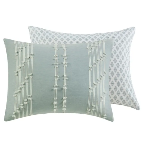 Comforters-Kirkland's Home Stripe Diamond California King Comforter Set Green