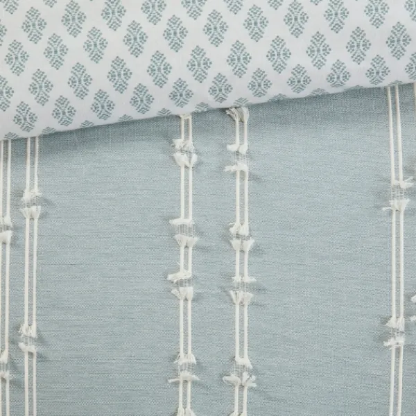 Comforters-Kirkland's Home Stripe Diamond California King Comforter Set Green
