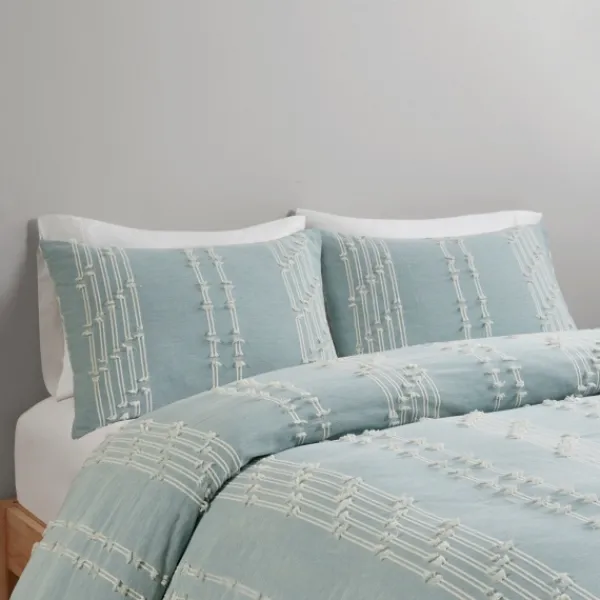 Comforters-Kirkland's Home Stripe Diamond Full/Queen Comforter Set Green