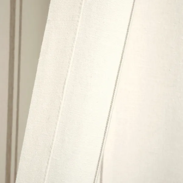 Curtains & Drapes-Kirkland's Home Stripe Farmhouse Curtain Panel Set, 95 In. Tan
