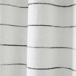 Shower Curtains-Kirkland's Home Stripe Ombre Shower Curtain Gray