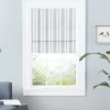 Curtains & Drapes-Kirkland's Home Stripe Ricci Out Curtain Shade, 27 In. Black