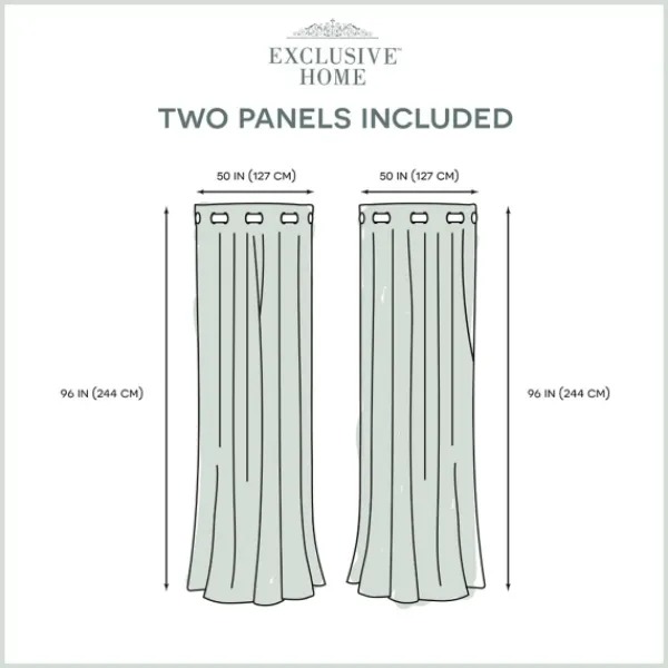 Curtains & Drapes-Kirkland's Home Stripe Sheer Curtain Panel Set, 96 In. Ivory