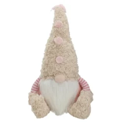 Statues & Figurines-Kirkland's Home Striped Easter Gnome Figurine Pink