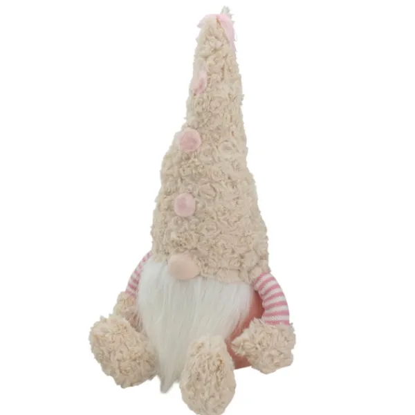 Statues & Figurines-Kirkland's Home Striped Easter Gnome Figurine Pink