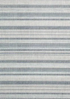 Outdoor Rugs-Kirkland's Home Striped Lava Indoor/Outdoor Area Rug, 5X7 Blue