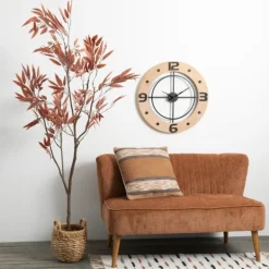 Pillows-Kirkland's Home Striped Sienna Textured Pillow Brown