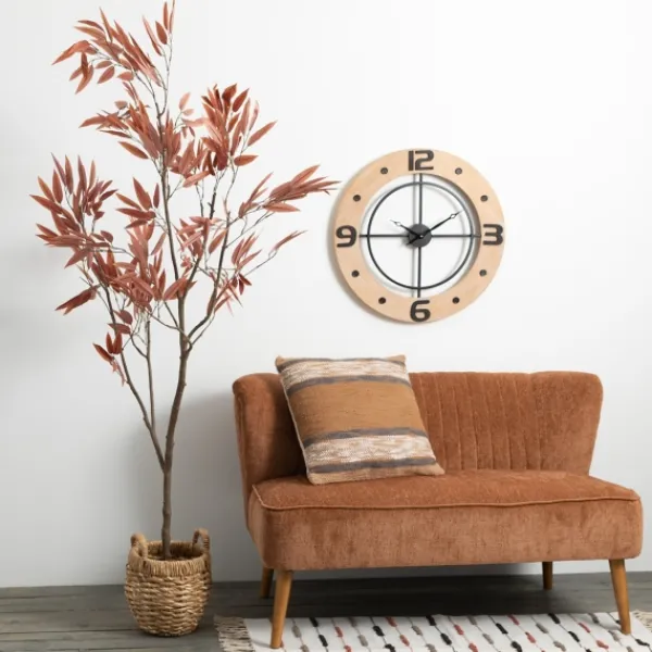 Pillows-Kirkland's Home Striped Sienna Textured Pillow Brown