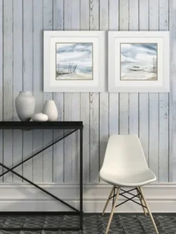 Framed Art-Kirkland's Home Subtle Mist Framed Art Prints, Set Of 2 Blue/White