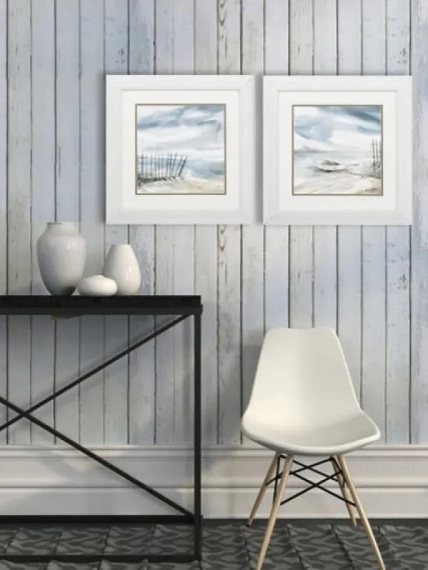 Framed Art-Kirkland's Home Subtle Mist Framed Art Prints, Set Of 2 Blue/White