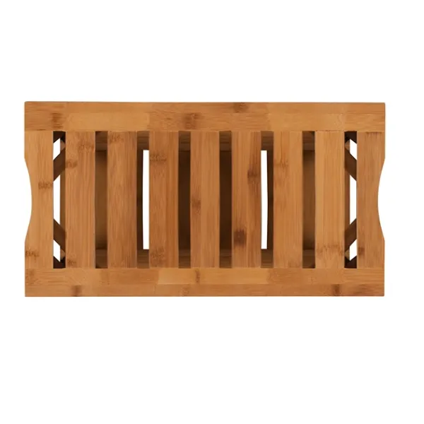Bathroom Furniture-Kirkland's Home Sumter Bamboo Bathroom Stool
