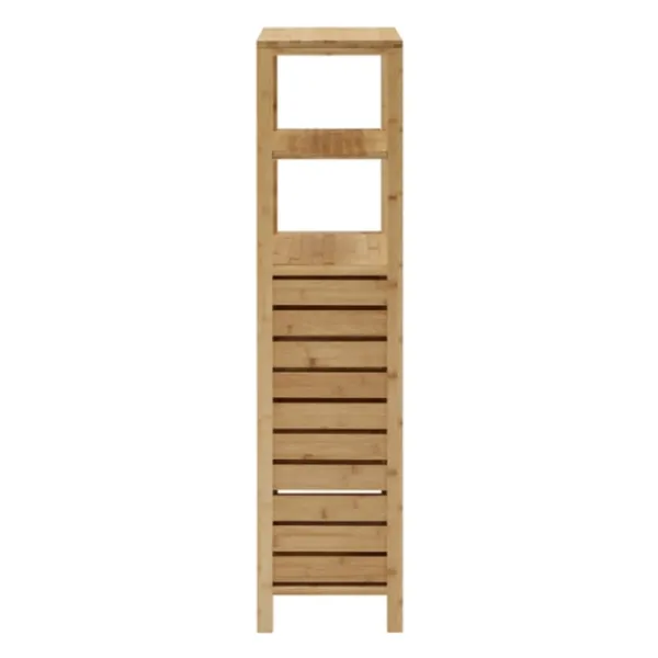 Bathroom Furniture-Kirkland's Home Sumter Bamboo Shelves And Cabinet