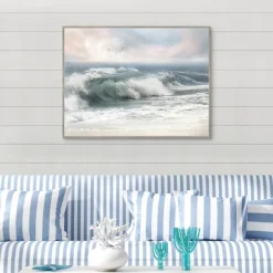 Framed Art-Kirkland's Home Sun And Surf Ii Coastal Framed Wall Art Blue/Green/White