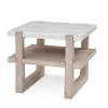 Accent & End Tables-Kirkland's Home Sun Bleached Marble Top Accent Table