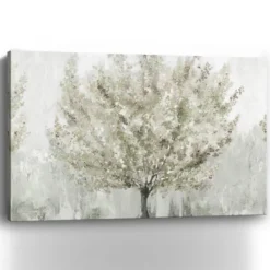 Canvas Art-Kirkland's Home Sun Kissed Blossoms Giclee Canvas Art Print White/Gray/Green