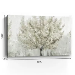 Canvas Art-Kirkland's Home Sun Kissed Blossoms Giclee Canvas Art Print White/Gray/Green