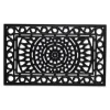 Doormats-Kirkland's Home Sun Scroll Doormat Black