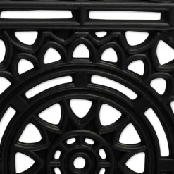 Doormats-Kirkland's Home Sun Scroll Doormat Black