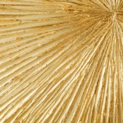 Wall Plaques-Kirkland's Home Sunburst Abstract Wall Plaque Gold