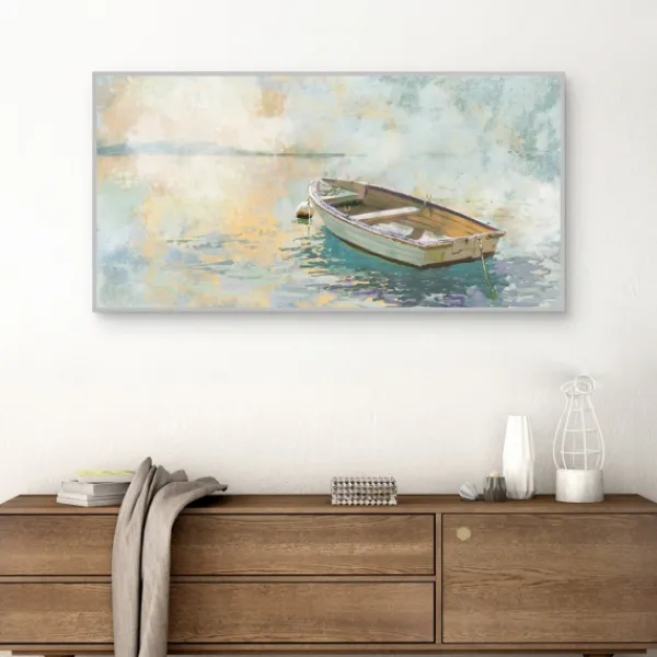 Canvas Art-Kirkland's Home Sunday Solitude Framed Canvas Art Print Blue