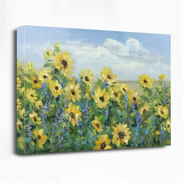 Canvas Art-Kirkland's Home Sunflower Fields Forever Giclee Canvas Art Print Yellow