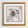 Framed Art-Kirkland's Home Suspended Floral Framed Art Print White/Red