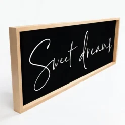 Wall Quotes & Signs-Kirkland's Home Sweet Dreams Wood Frame Wall Plaque Black