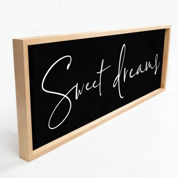Wall Quotes & Signs-Kirkland's Home Sweet Dreams Wood Frame Wall Plaque Black