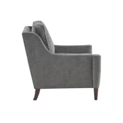 Accent Chairs-Kirkland's Home Swoop Arm Upholstered Accent Chair Gray