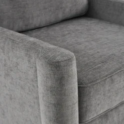 Accent Chairs-Kirkland's Home Swoop Arm Upholstered Accent Chair Gray
