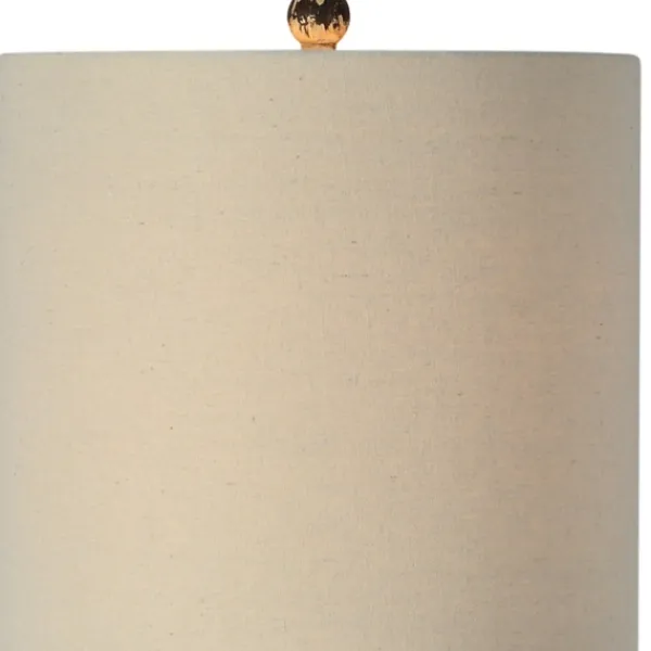 Table Lamps-Kirkland's Home Tall Distressed Cream Table Lamps, Set Of 2 Ivory