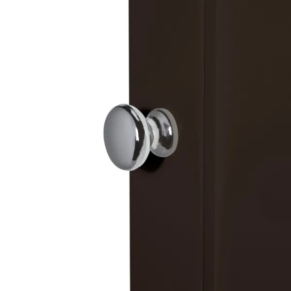 Cabinets & Sideboards-Kirkland's Home Tall Espresso Open Shelves Cabinet Brown