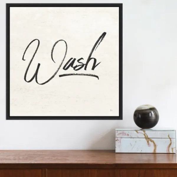 Wall Quotes & Signs-Kirkland's Home Tan And Black Wash Laundry Framed Wall Plaque Tan/Black
