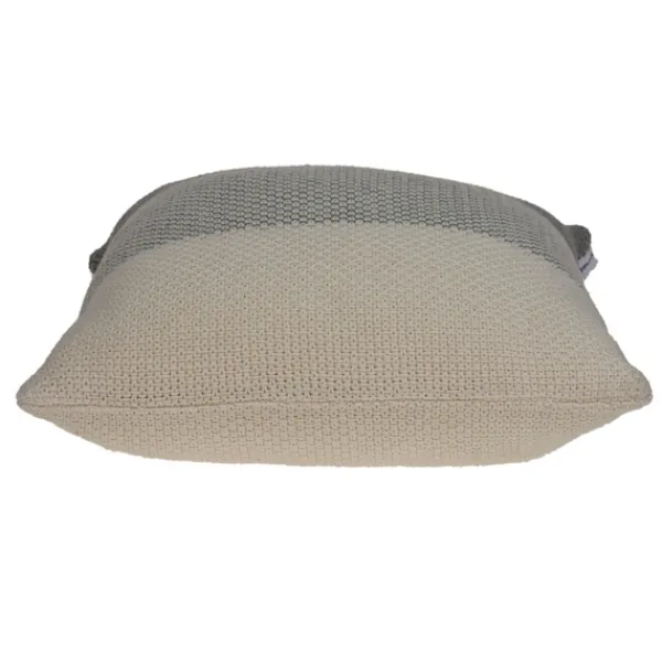 Pillows-Kirkland's Home Tan And Gray Blocked Knit Pillow Tan/Gray
