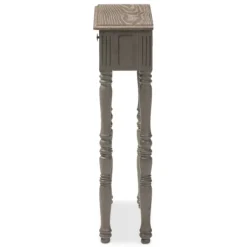Console Tables-Kirkland's Home Tan And Gray Ornate Ball Turned Console Table