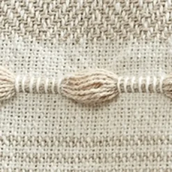 Blankets & Throws-Kirkland's Home Tan And White Herringbone Stripe Throw Tan/White