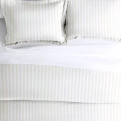 Duvets-Kirkland's Home Tan Rugged Stripe 2-Pc. Twin Duvet Cover Set Tan/White