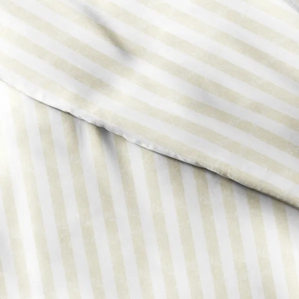 Duvets-Kirkland's Home Tan Rugged Stripe 2-Pc. Twin Duvet Cover Set Tan/White