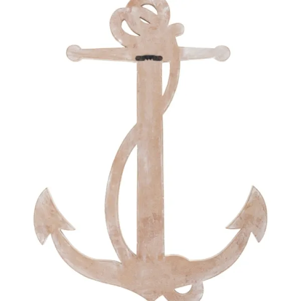 Wall Plaques-Kirkland's Home Tan Wooden Anchor Plaque Tan/White