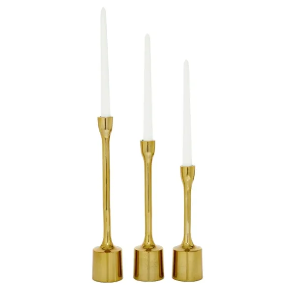 Candle Holders-Kirkland's Home Taper Candle Holders, Set Of 3 Gold