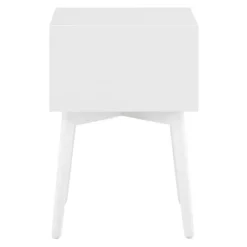 Nightstands-Kirkland's Home Tapered 2-Drawer Nightstand White