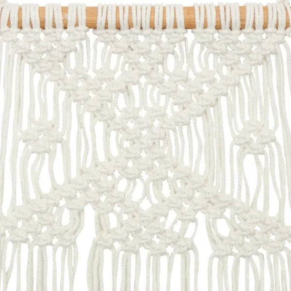 Wall Plaques-Kirkland's Home Tasseled Macrame Wall Hangings, Set Of 3 White