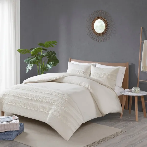 Comforters-Kirkland's Home Tassels California King 3-Pc. Comforter Set White