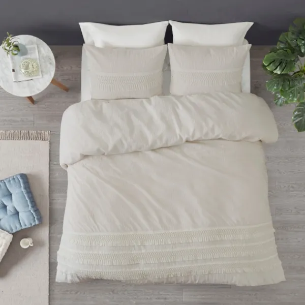Comforters-Kirkland's Home Tassels California King 3-Pc. Comforter Set White