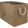 Baskets & Boxes-Kirkland's Home Taupe Paw Print Basket With Handles