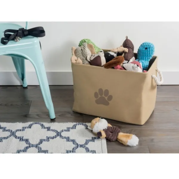 Baskets & Boxes-Kirkland's Home Taupe Paw Print Basket With Handles