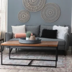 Coffee Tables-Kirkland's Home Tawny Nesting 3-Pc. Coffee And Accent Table Set Brown